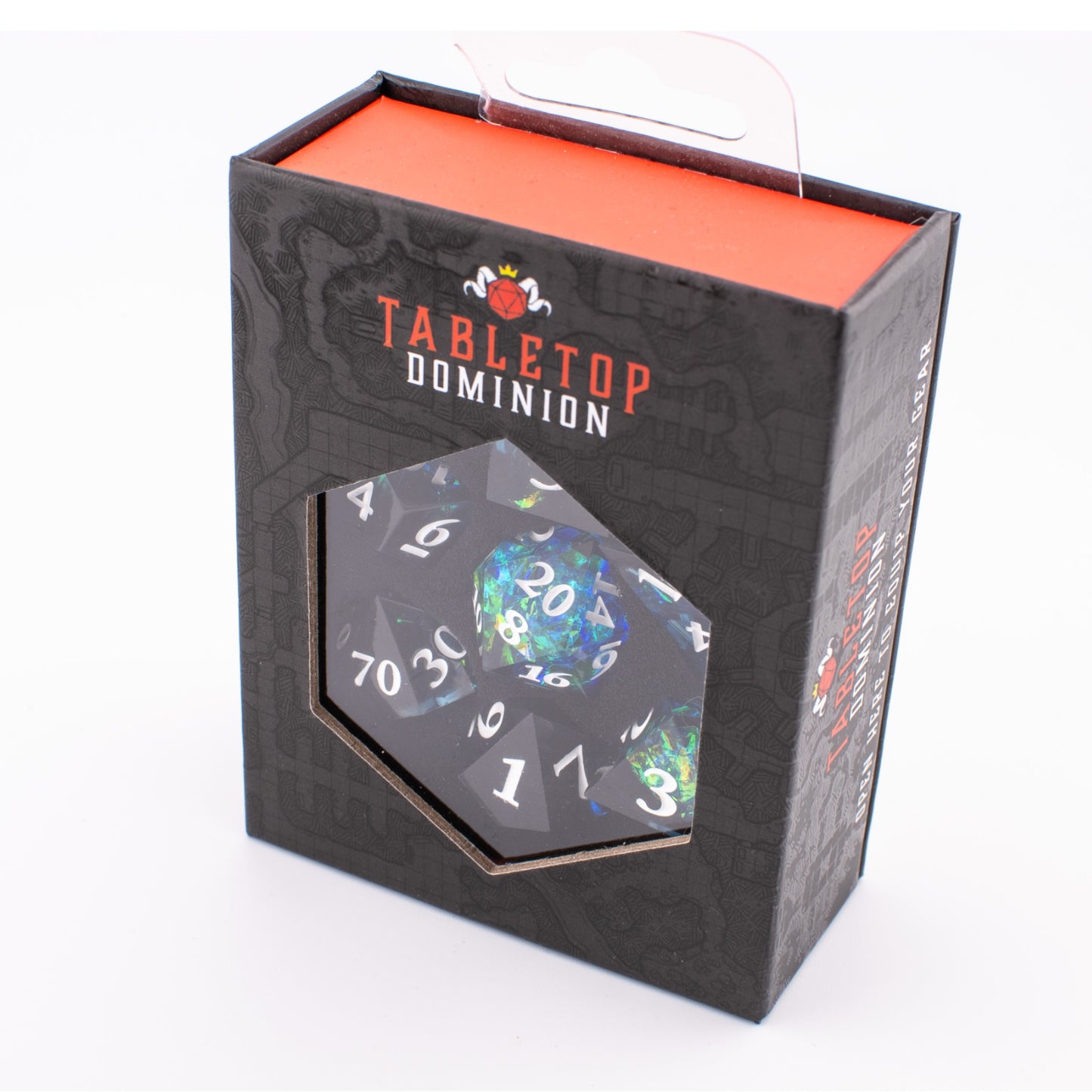 Abyssal Void | Sharp Edge Resin Dice | 7 Piece Set