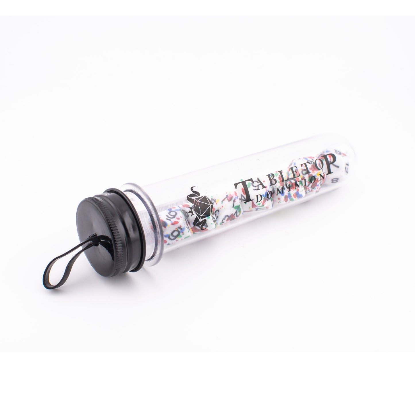 Confetti Splatter | Soft Edge Dice | Acrylic | 7 Piece Set