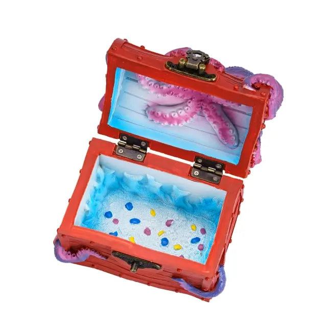 Deepsea Hoard | Red | Cast Resin Dice Box