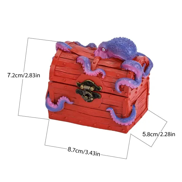Deepsea Hoard | Red | Cast Resin Dice Box