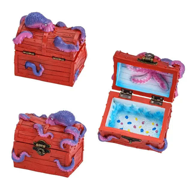 Deepsea Hoard | Red | Cast Resin Dice Box