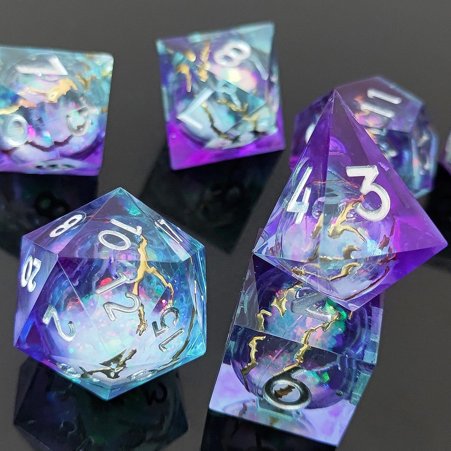 Starlight Elixir | Liquid Core | 7 Piece Dice Set