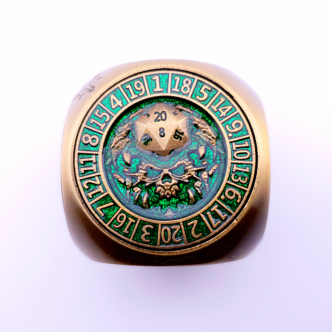 Talisman of Omens | Dice Spinner | Bronze Green