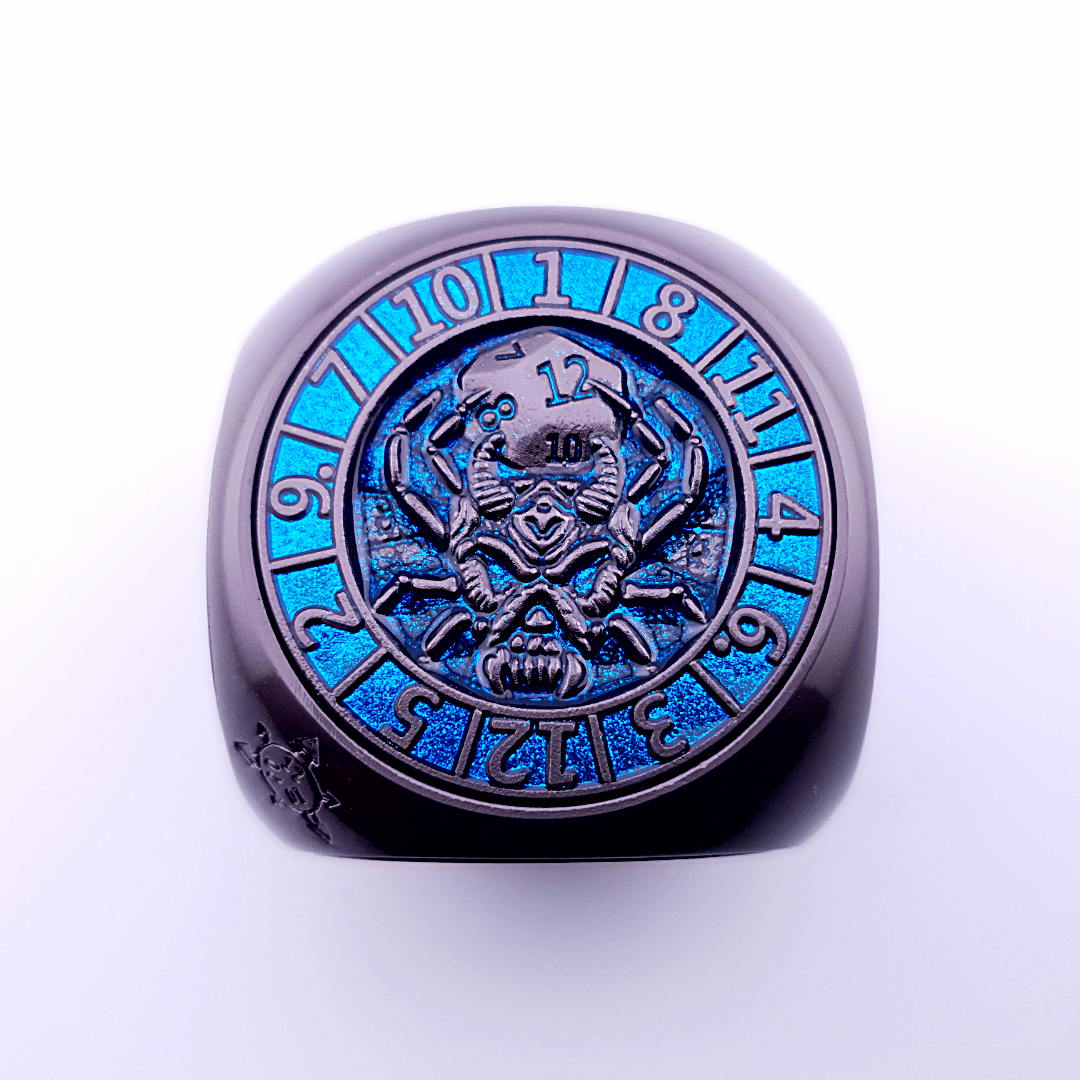 Talisman of Omens | Dice Spinner | Black Blue
