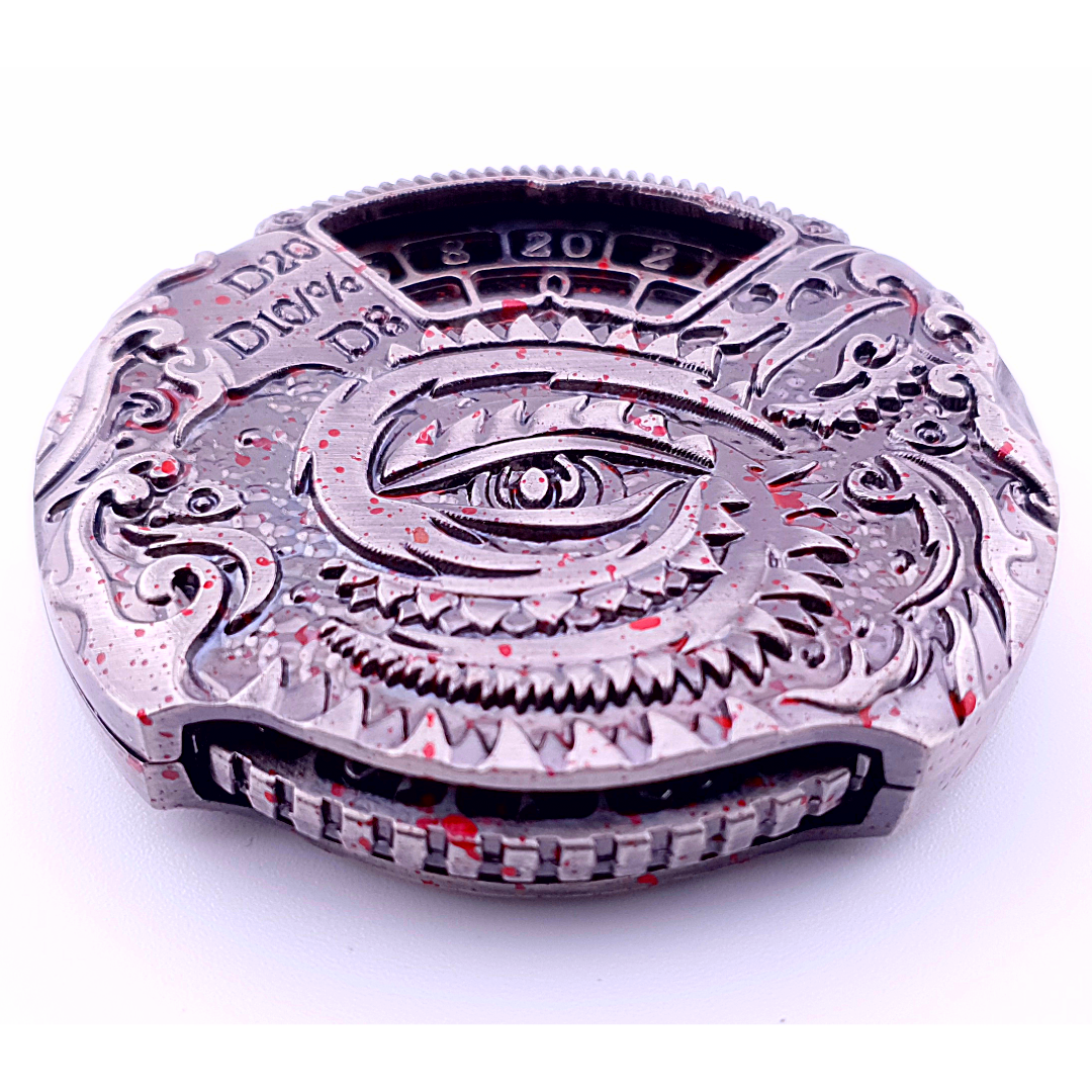 Drake's Gambit | Dice Spinner | Blood Spatter Silver