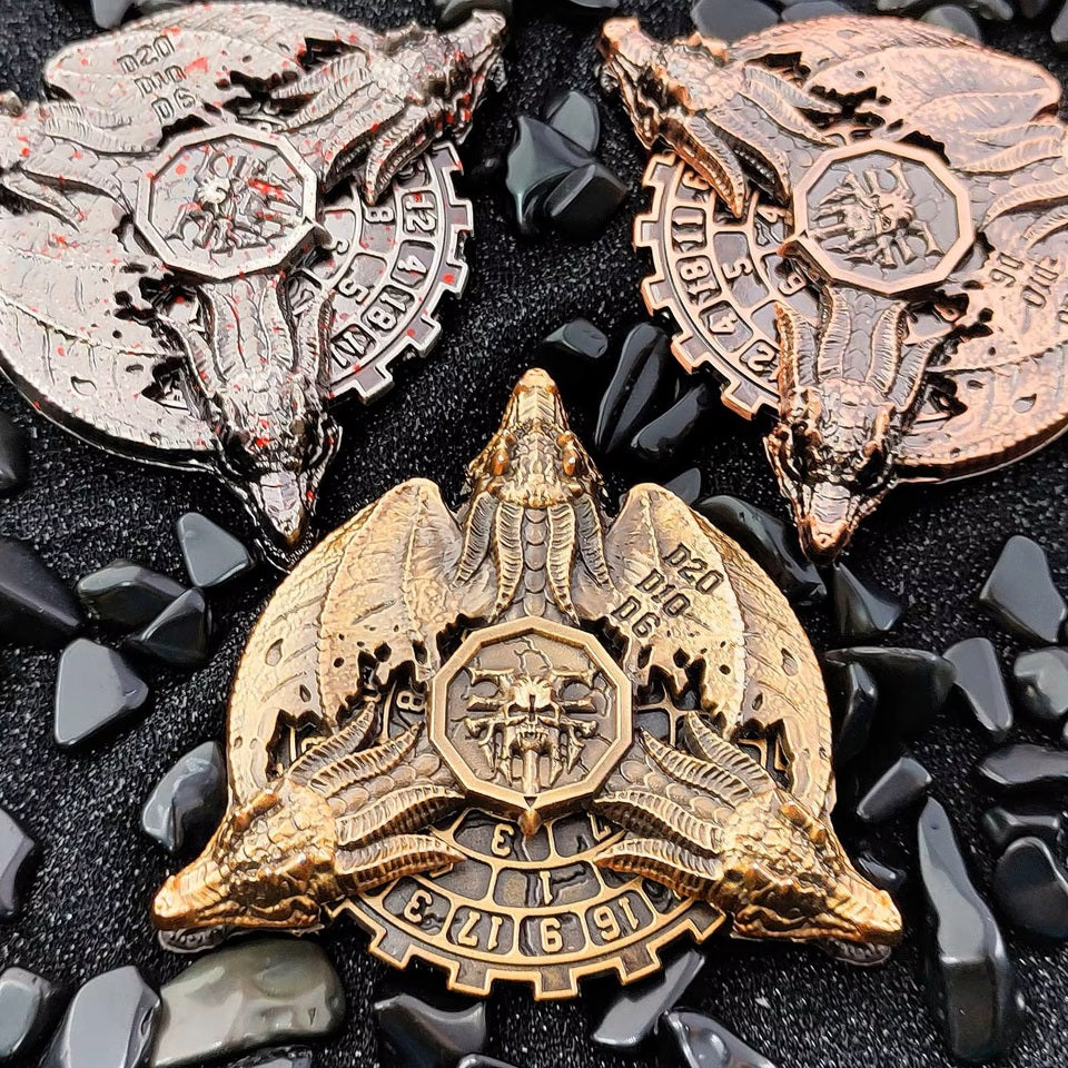 Dragon Fate Dice Spinner | Gold