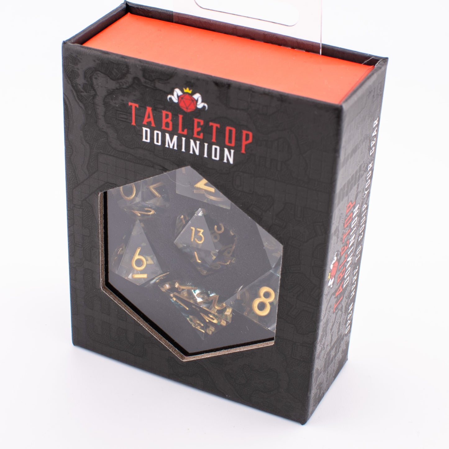 Forest Moss | Sharp Edge Dice | Resin | 7 Piece Set