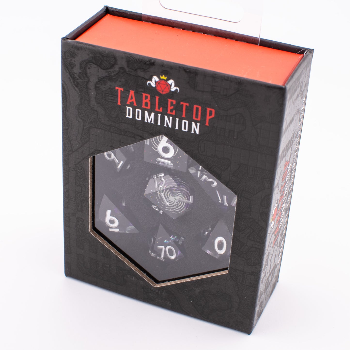Celestial Orbit | Sharp Edge Dice | Resin | 7 Piece Set