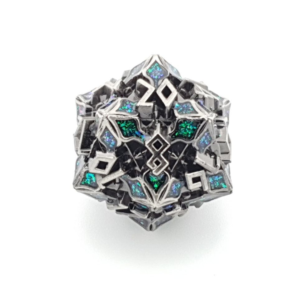 Emerald Glade | Solid Metal Dice | 7 Piece Set