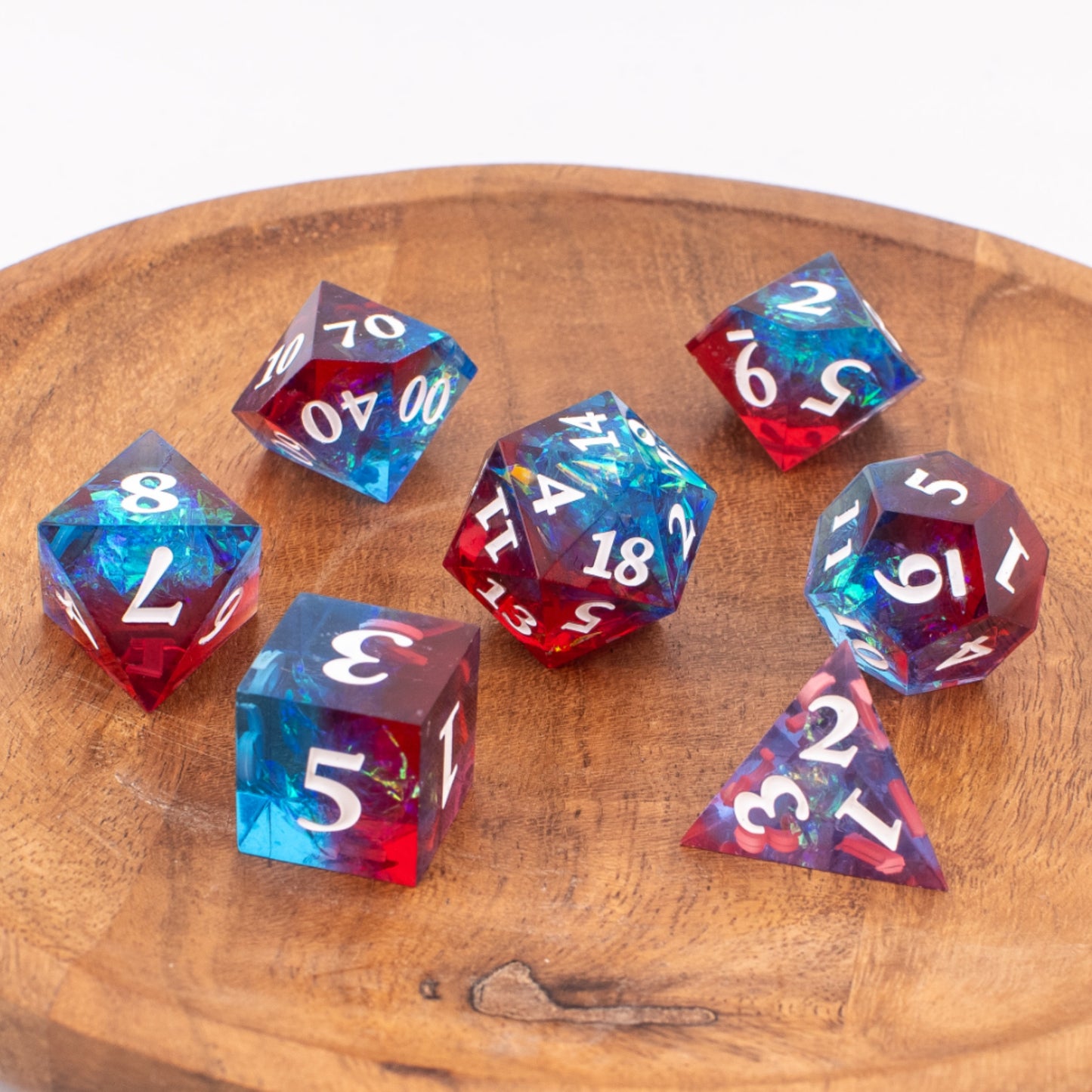 Nebula Voyager | Sharp Edge Resin Dice | 7 Piece Set