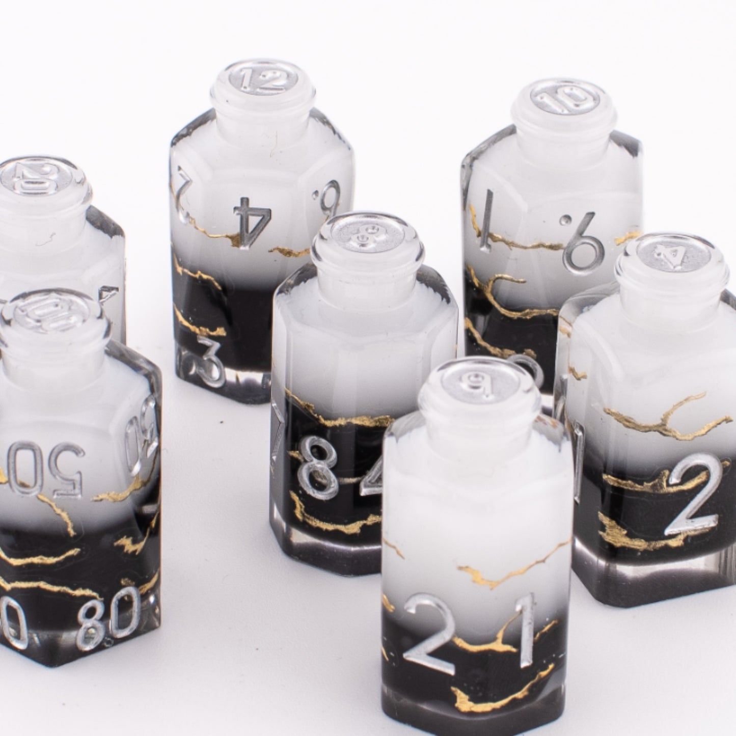 Spirit Elixir | Potion Bottle Resin Dice Set | 7 Piece Set