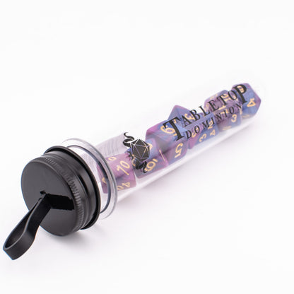 Galactic Starlight | Soft Edge Dice | Acrylic | 7 Piece Set