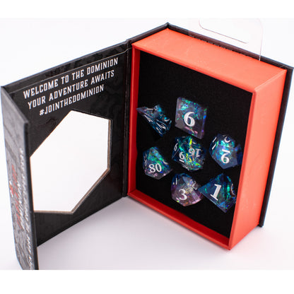 Skyward Dream | Sharp Edge Dice | Resin | 7 Piece Set