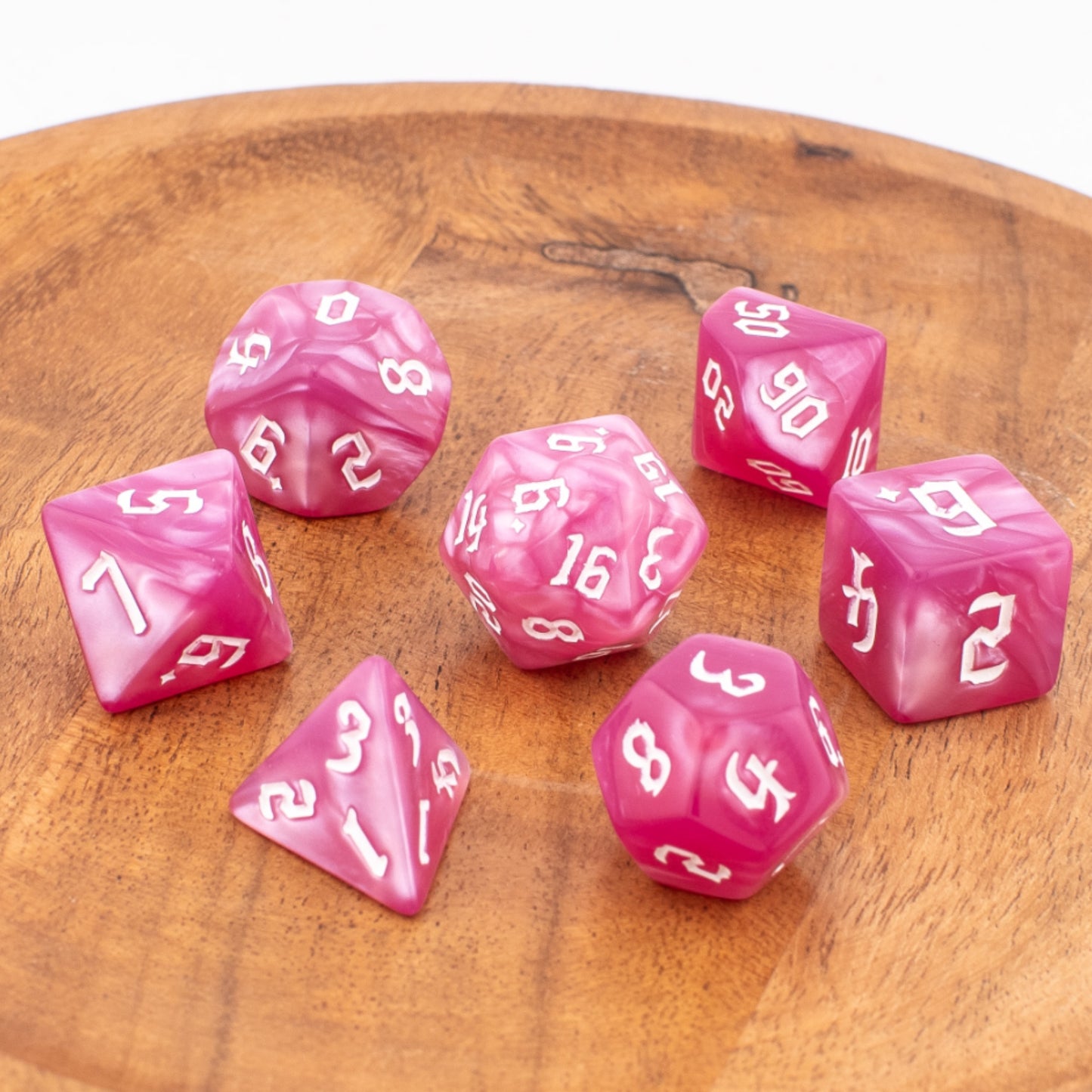 Ethereal Dreamscape | Soft Edge Dice | Acrylic | 7 Piece Set