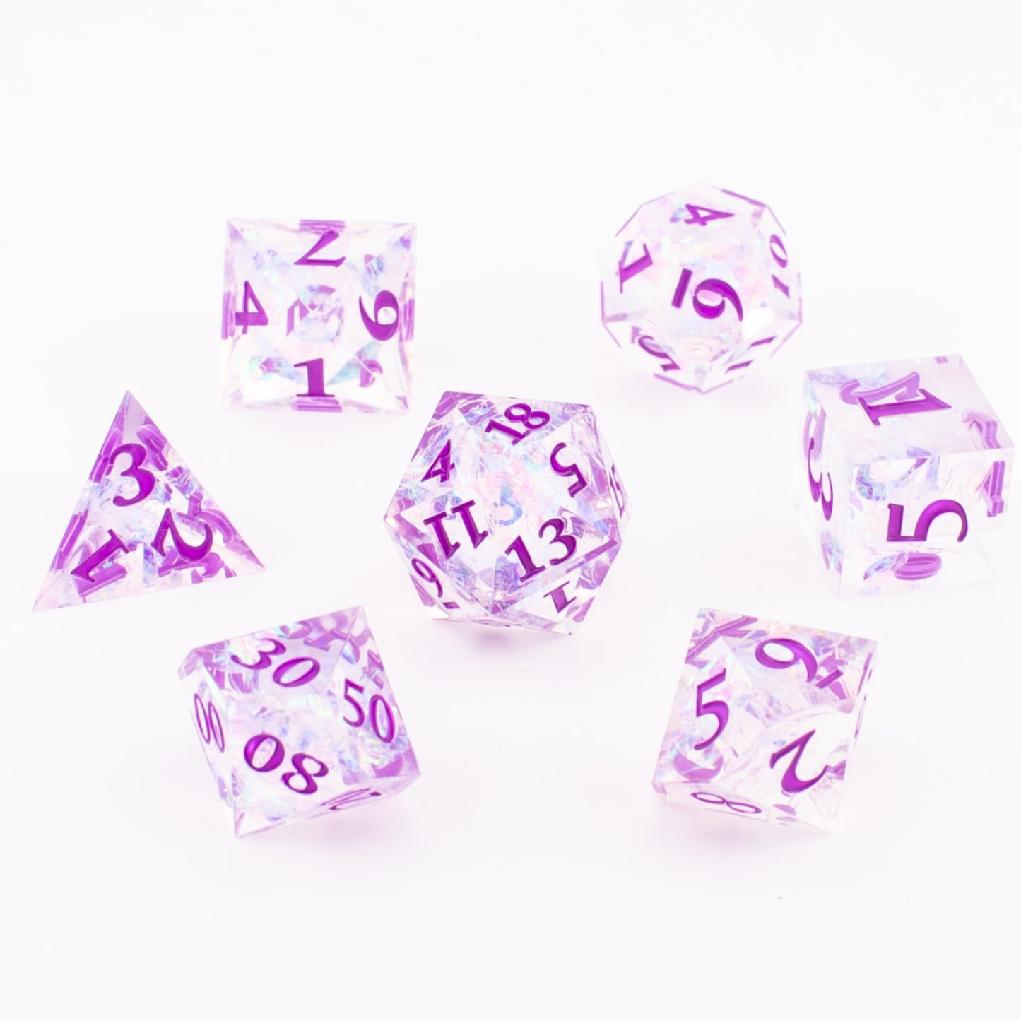 Nebula Voyager | Sharp Edge Resin Dice | 7 Piece Set