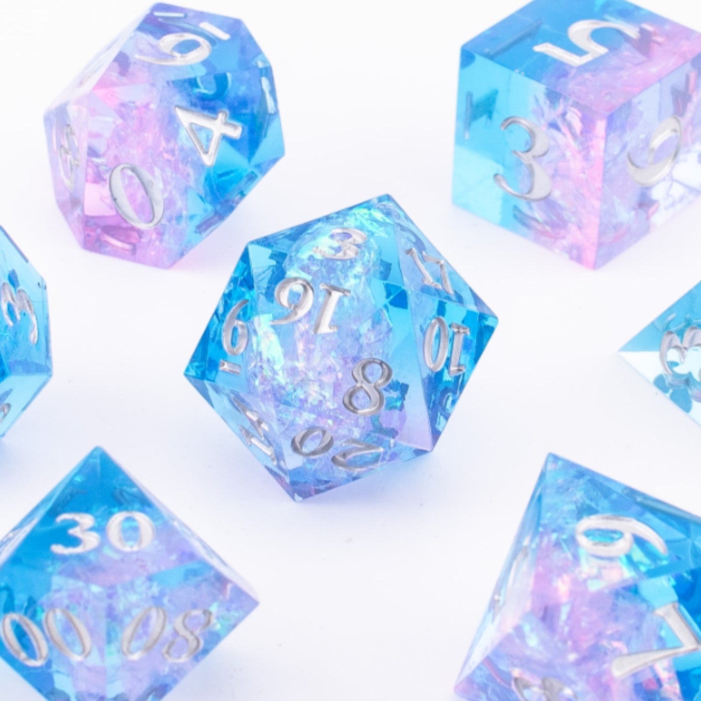 Skyward Dream | Sharp Edge Dice | Resin | 7 Piece Set