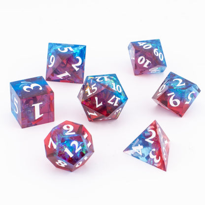 Nebula Voyager | Sharp Edge Resin Dice | 7 Piece Set
