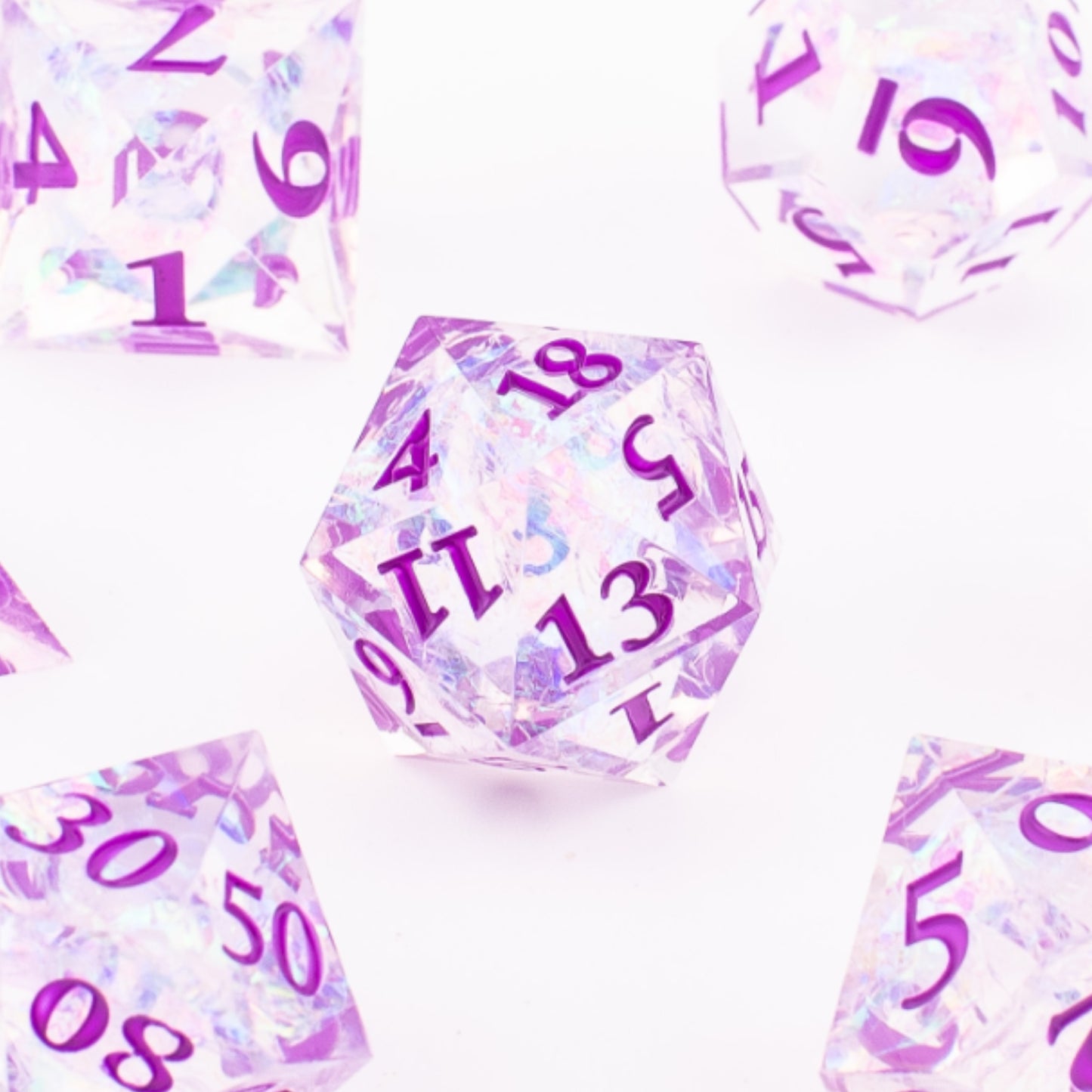 Nebula Voyager | Sharp Edge Resin Dice | 7 Piece Set