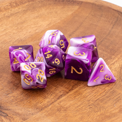 Celestial Whisper | Acrylic Dice Set | 7 Piece Set