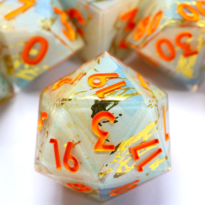 Divine Thunder | Art Core Dice | 7 Piece Set