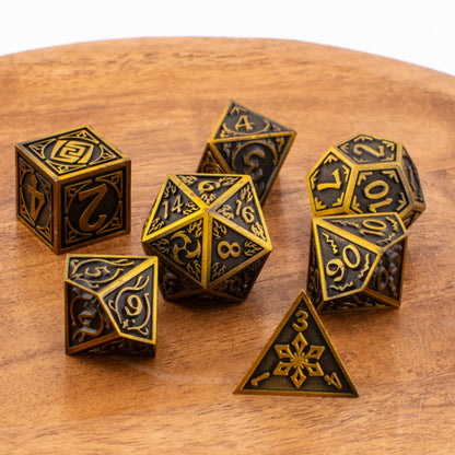 Sovereign Elements | Metal Dice Set | Solid Metal | 7 Piece Set