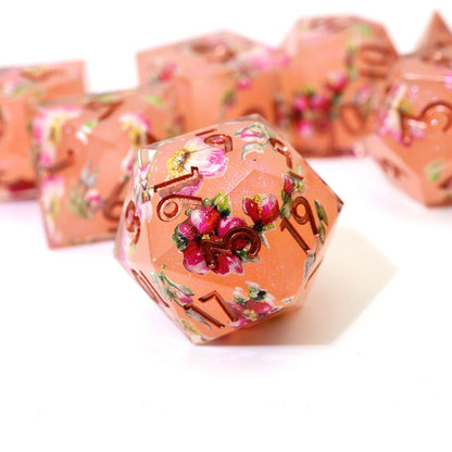 Peach Tea | Art Core Dice| 7 Piece Set
