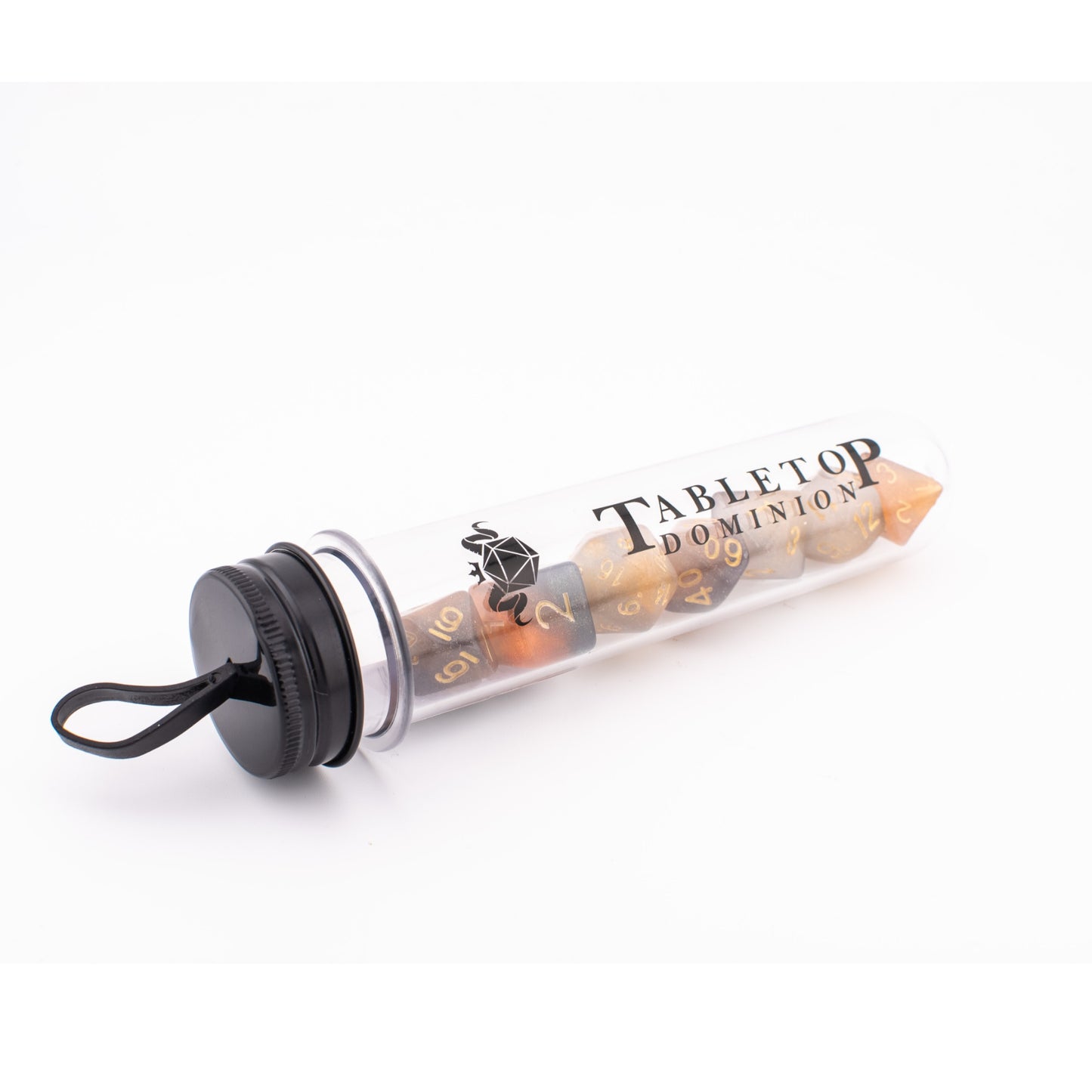 Clear Autumn | Acrylic Dice Set | Soft Edge | 7 Piece Set
