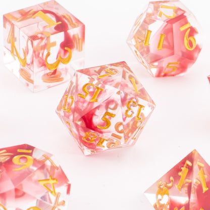 Blood Ritual | Sharp Edge Resin Dice | 7 Piece Set
