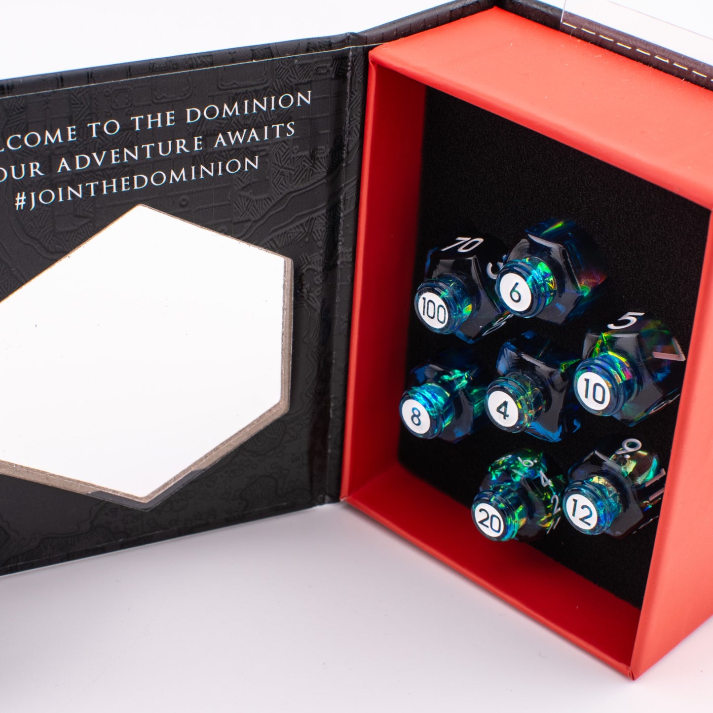 Abyssal Alchemist | Potion Bottle Resin Dice Set | Sharp Edge | 7 Piece Set