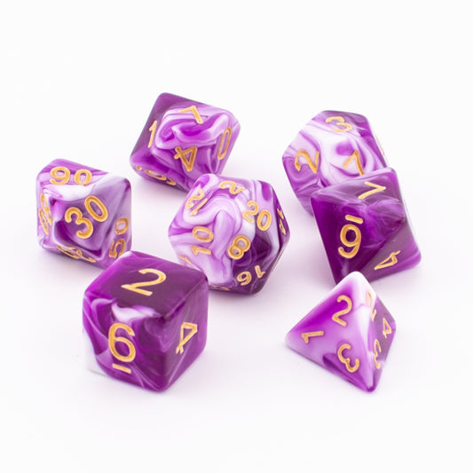 Celestial Whisper | Acrylic Dice Set | 7 Piece Set
