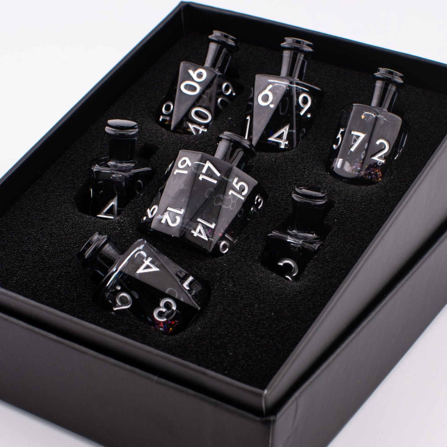 Shadow Elixir | Potion Bottle Liquid Core Dice | 7 Piece Set