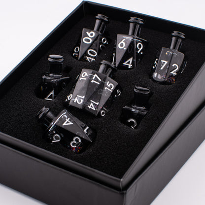 Shadow Elixir | Potion Bottle Liquid Core Dice | 7 Piece Set