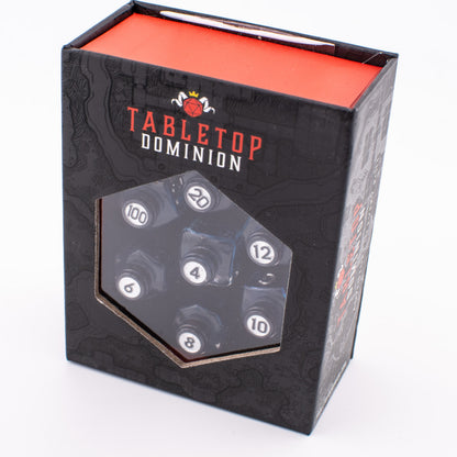 Midnight Meow Potion | Sharp Edge Resin Dice | 7 Piece Set