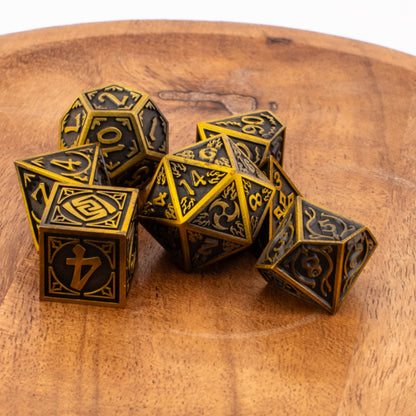 Sovereign Elements | Metal Dice Set | Solid Metal | 7 Piece Set