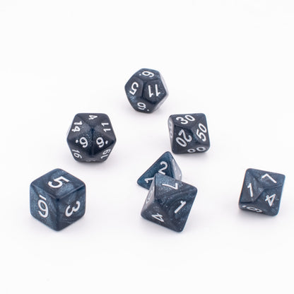 Galactic Void | Soft Edge Dice | Acrylic | 7 Piece Set