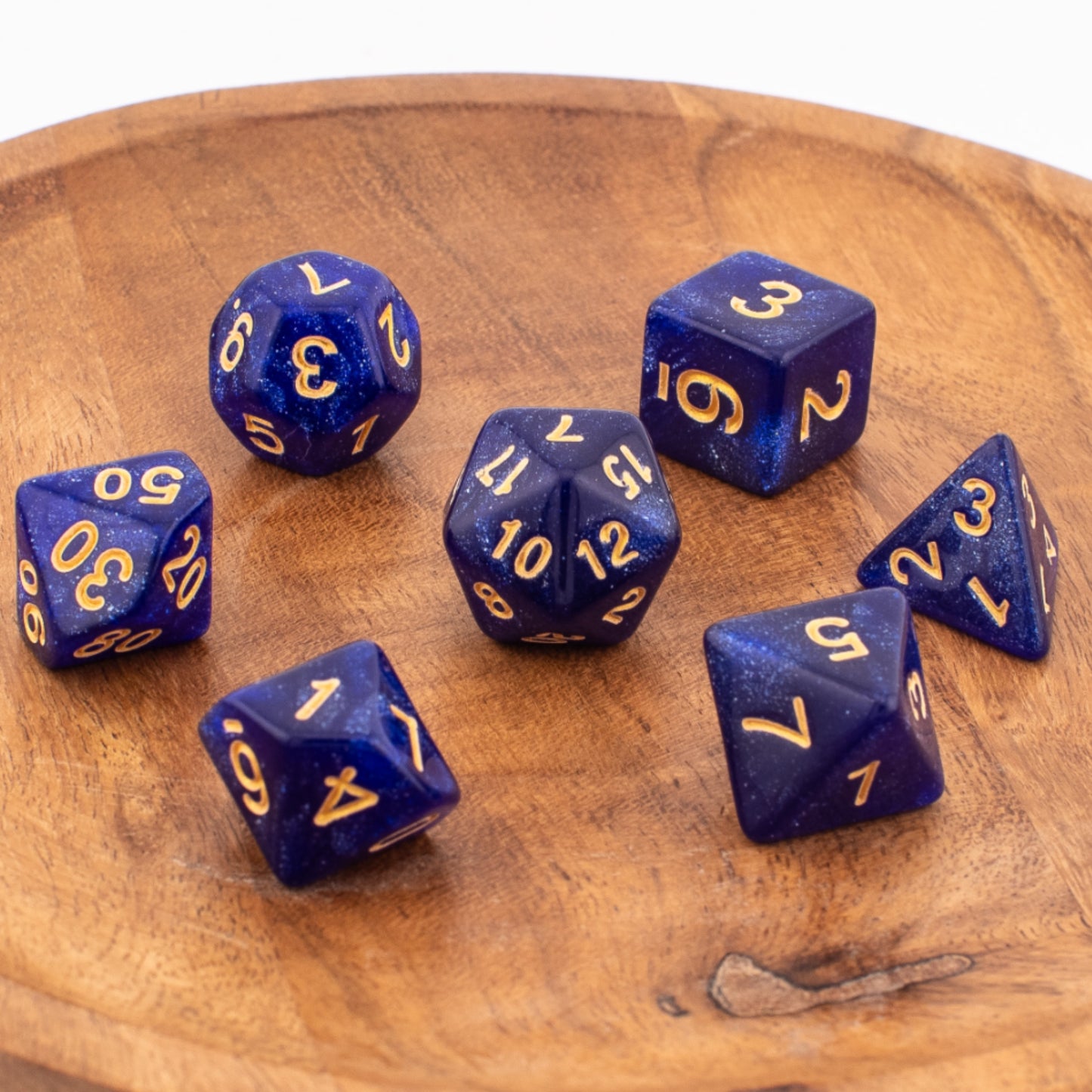Stellar Void | Soft Edge Dice | Acrylic | 7 Piece Set