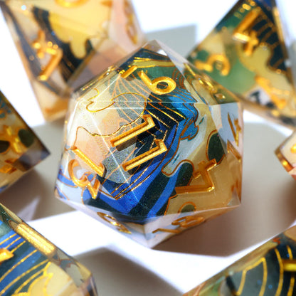 Whispering Glade | Art Core Dice | 7 Piece Set