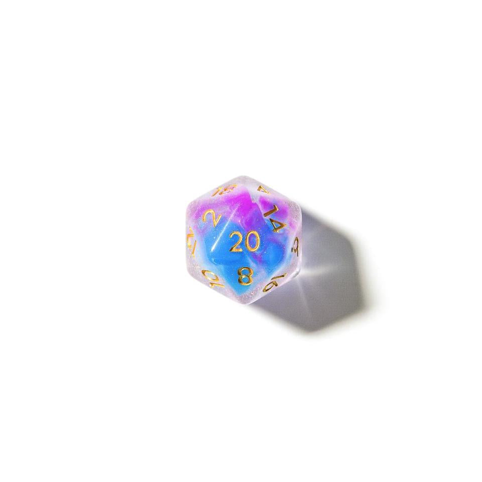 Lavender Lore | Soft Edge Dice | Acrylic | 7 Piece Set