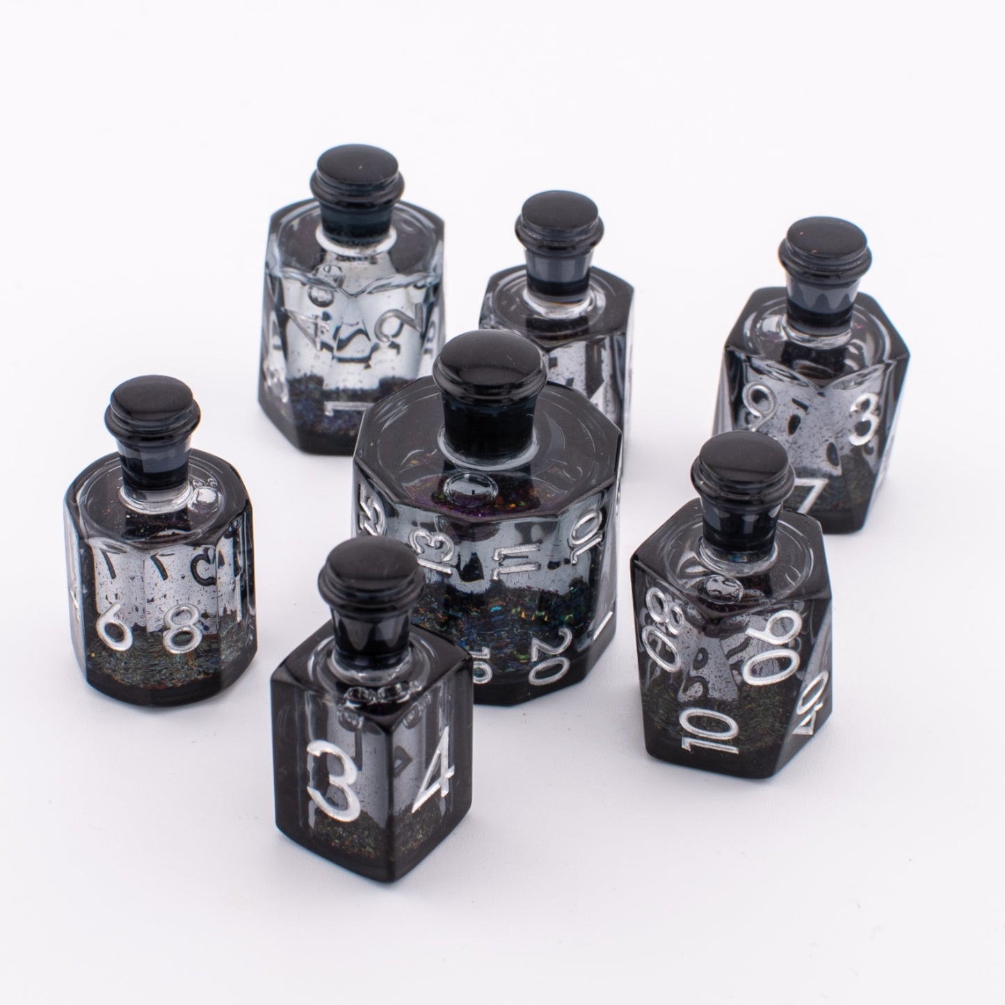 Shadow Elixir | Potion Bottle Liquid Core Dice | 7 Piece Set
