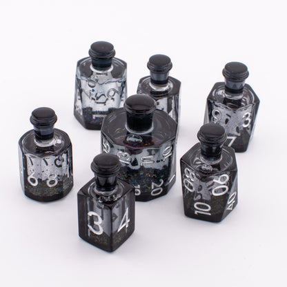 Shadow Elixir | Potion Bottle Liquid Core Dice | 7 Piece Set