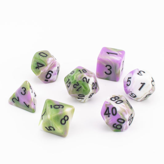 Astral Haze | Polyhedral Dice Set | Acrylic | 7 Piece Set