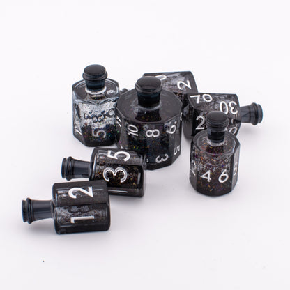 Shadow Elixir | Potion Bottle Liquid Core Dice | 7 Piece Set