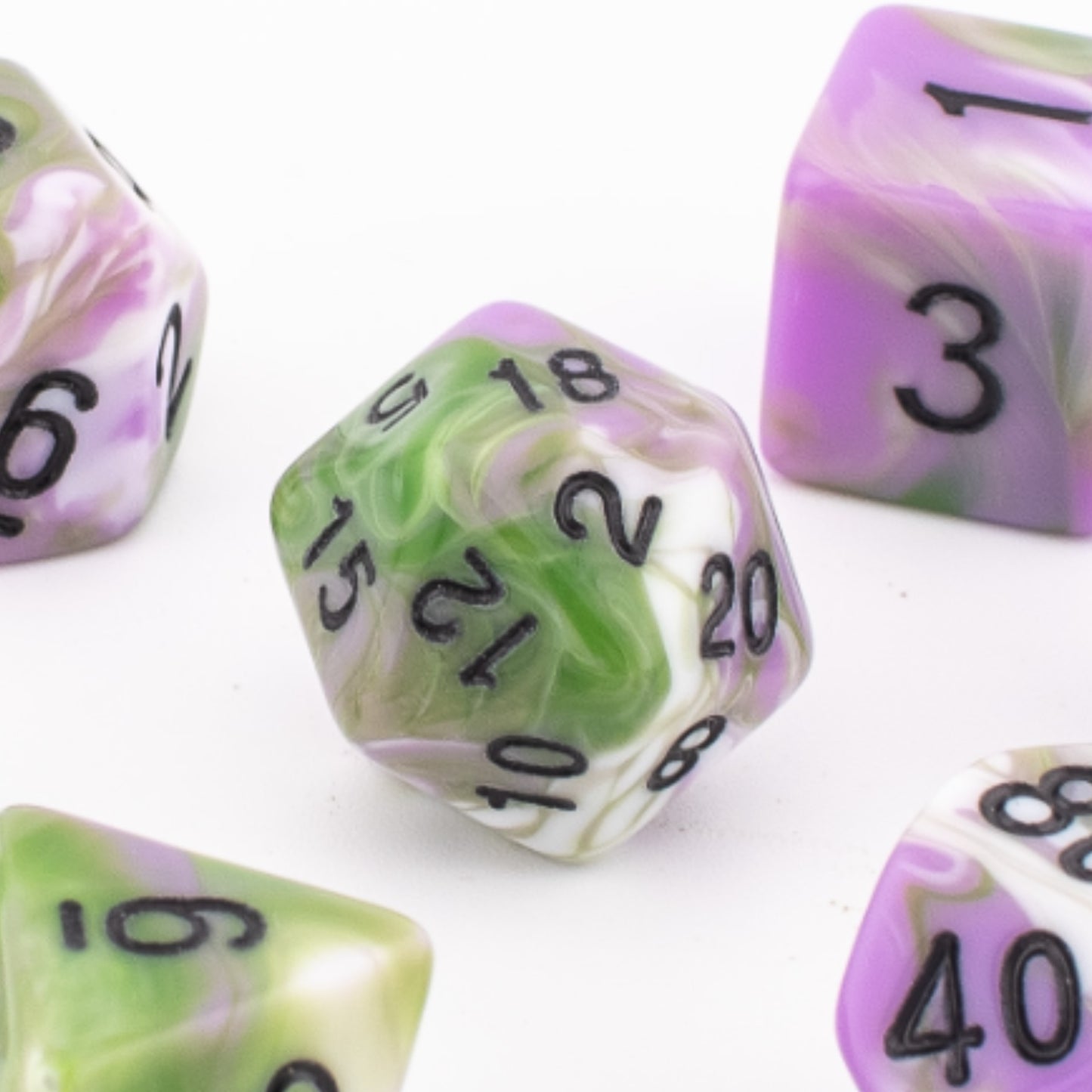 Astral Haze | Polyhedral Dice Set | Acrylic | 7 Piece Set