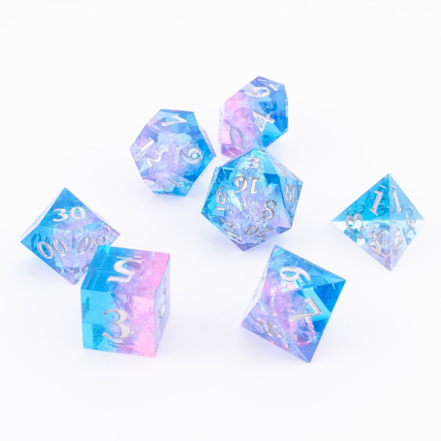 Skyward Dream | Sharp Edge Dice | Resin | 7 Piece Set