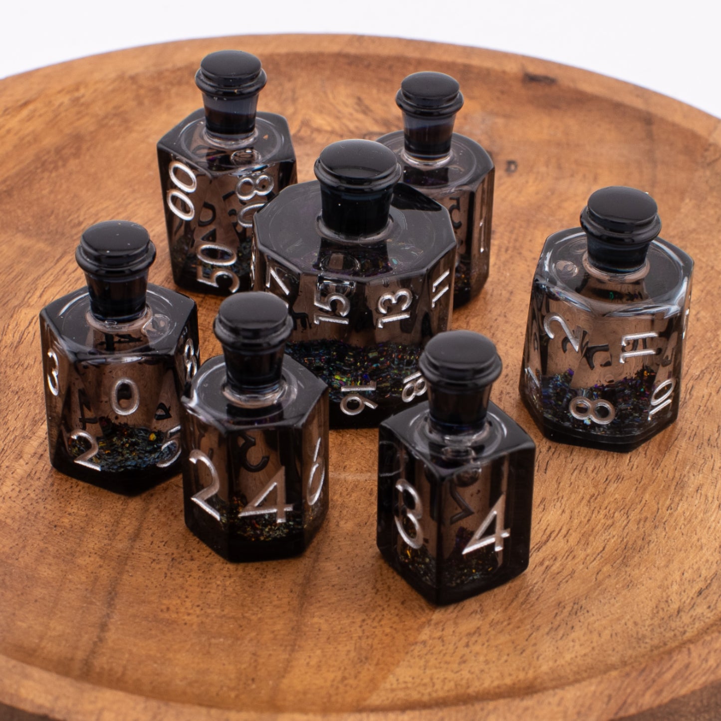 Shadow Elixir | Potion Bottle Liquid Core Dice | 7 Piece Set