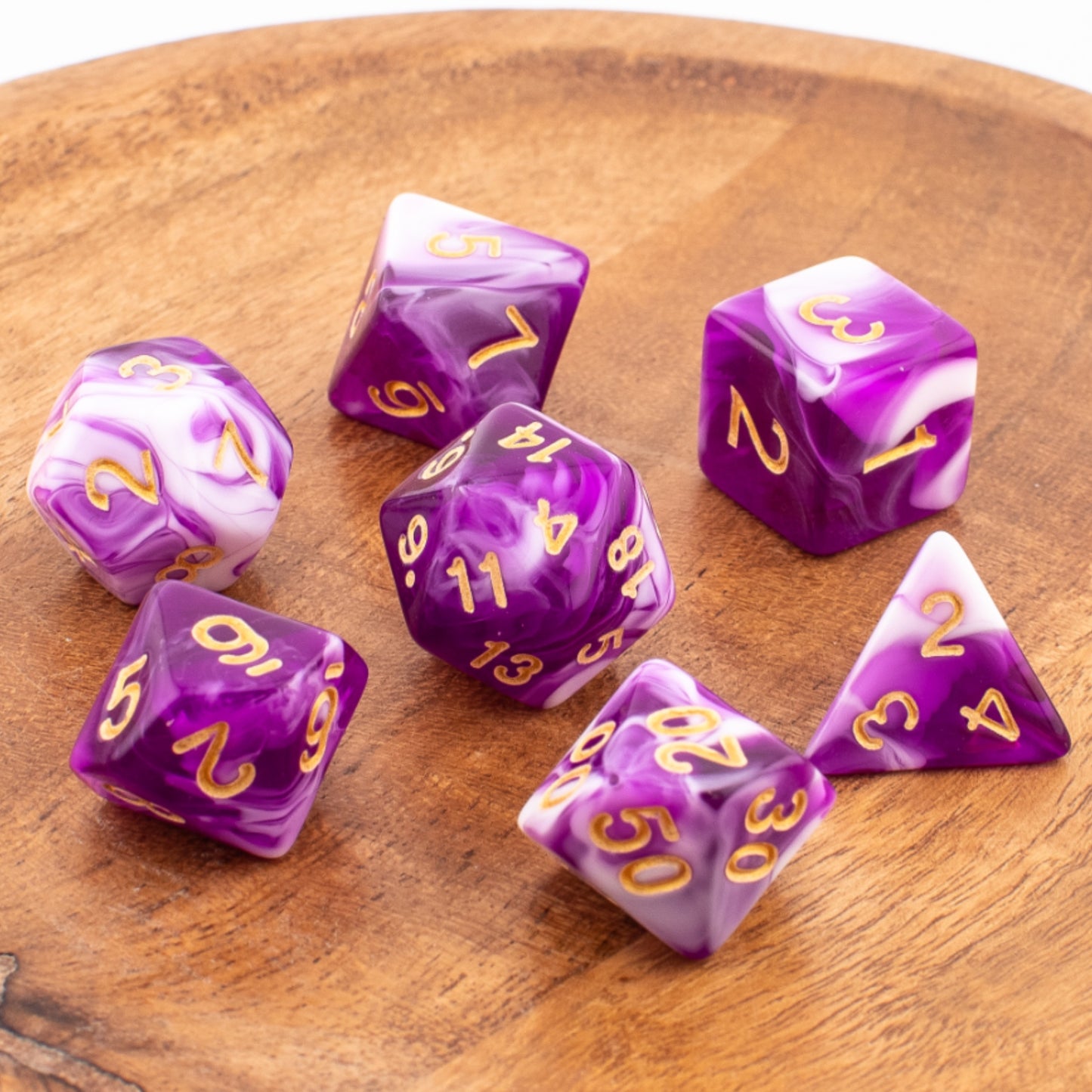 Celestial Whisper | Acrylic Dice Set | 7 Piece Set
