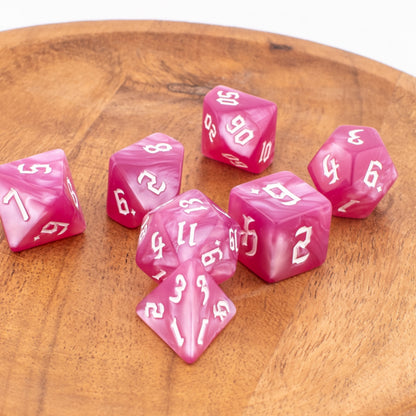 Ethereal Dreamscape | Soft Edge Dice | Acrylic | 7 Piece Set