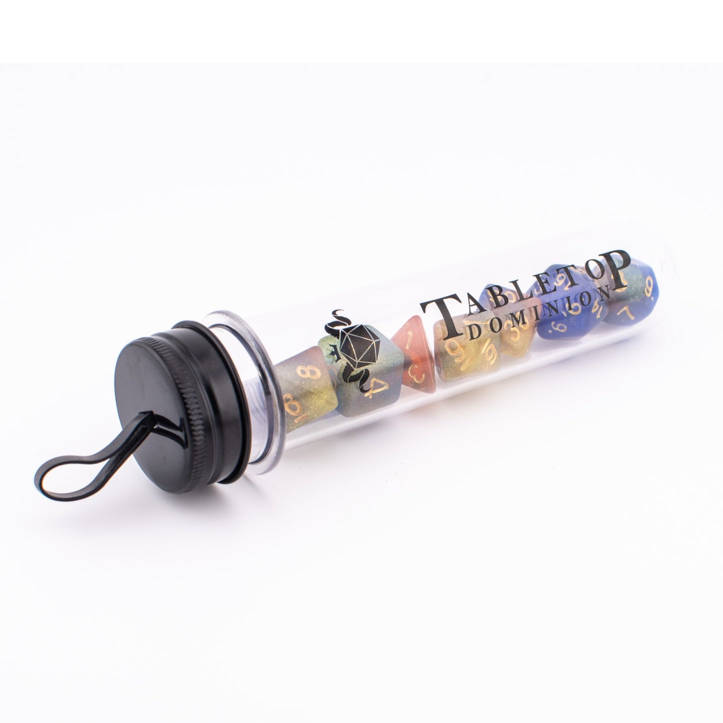 Starlight Cascade | Soft Edge Acrylic Dice Set | 7 Piece Set