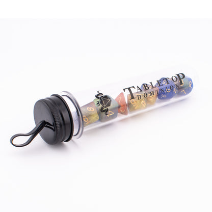 Starlight Cascade | Soft Edge Acrylic Dice Set | 7 Piece Set