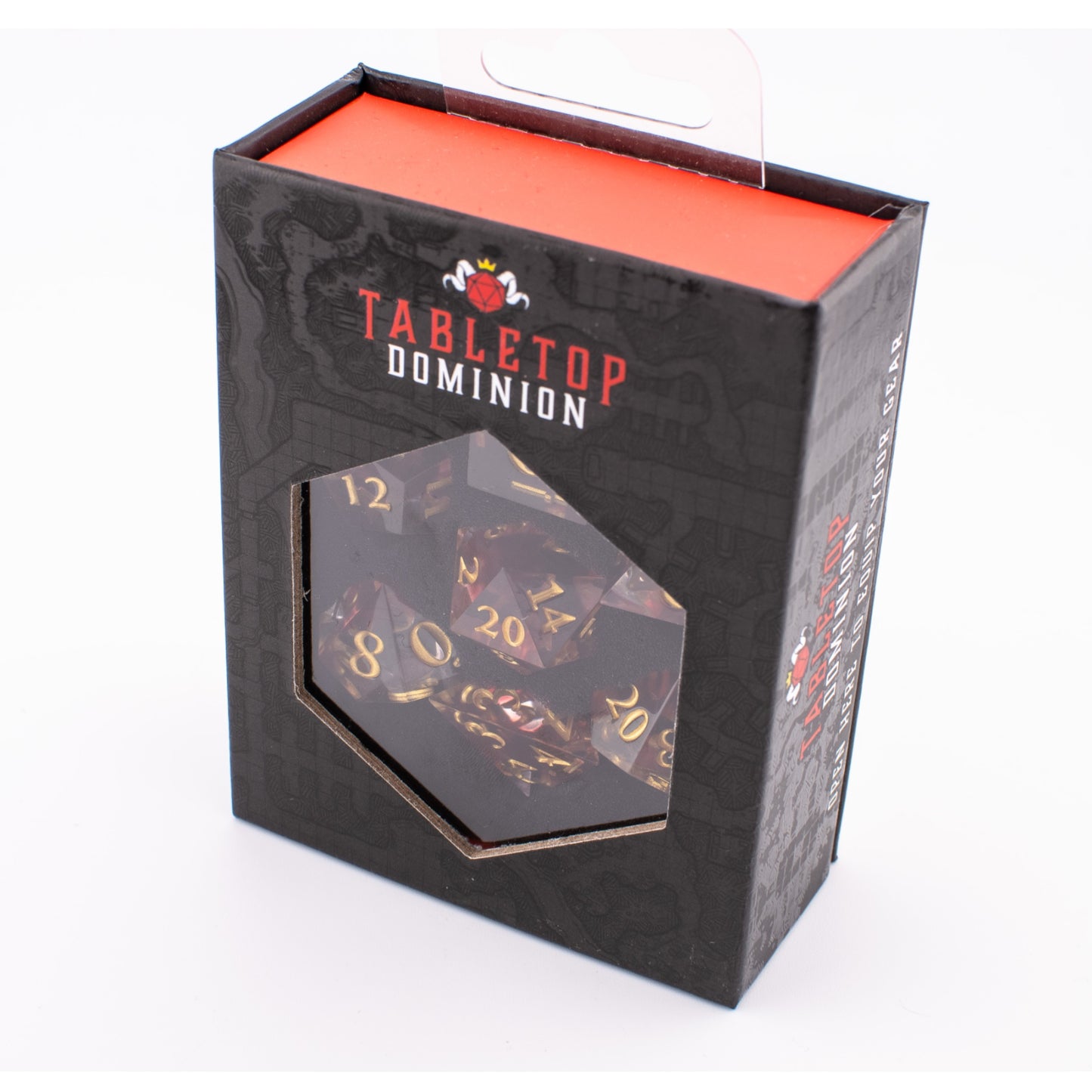 Blood Ritual | Sharp Edge Resin Dice | 7 Piece Set